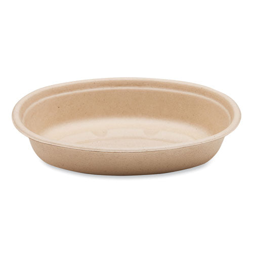 Fiber Bowls, Burrito Bowl, 24 Oz, 8 X 5.3 X 1.6, Natural, Paper, 400/carton