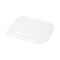 Pla Lids For Fiber Containers, 8.8 X 6.9 X 0.8, Clear, Plastic, 400/carton