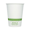 Paper Hot Cups, 12 Oz, White, 1,000/carton