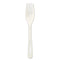 Tpla Compostable Cutlery, Fork, 6.3", White, 1,000/carton