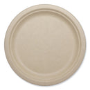 Fiber Plates, Plate, 10.1" Diameter, Natural, 800/carton