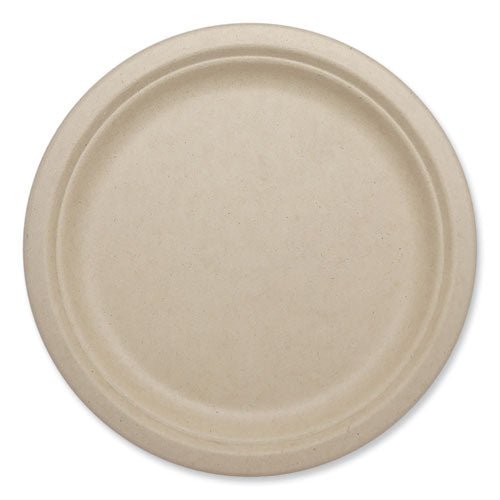 Fiber Plates, Plate, 10.1" Diameter, Natural, 800/carton