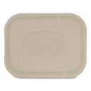 Fiber Lids For Fiber Containers, 7.8 X 10.1 X 0.5, Natural, Paper, 400/carton