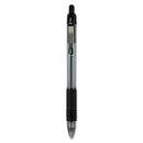 Z-grip Ballpoint Pen, Retractable, Medium 1 Mm, Black Ink, Clear Barrel, 24/pack