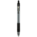 Z-grip Ballpoint Pen, Retractable, Medium 1 Mm, Black Ink, Clear Barrel, 12/pack