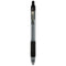 Z-grip Ballpoint Pen, Retractable, Medium 1 Mm, Black Ink, Clear Barrel, 12/pack