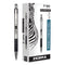 F-301 Ballpoint Pen, Retractable, Fine 0.7 Mm, Black Ink, Stainless Steel/black Barrel