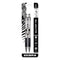 F-301 Ballpoint Pen, Retractable, Fine 0.7 Mm, Black Ink, Stainless Steel/black Barrel, 2/pack