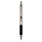 F-402 Ballpoint Pen, Retractable, Fine 0.7 Mm, Black Ink, Stainless Steel/black Barrel