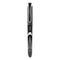 Liquid Ink Roller Ball Pen, Stick, Extra-fine 0.5 Mm, Black Ink, Black Barrel, 12/pack