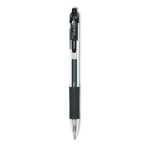 Sarasa Dry Gel X20 Gel Pen, Retractable, Fine 0.5 Mm, Black Ink, Smoke Barrel, 12/pack