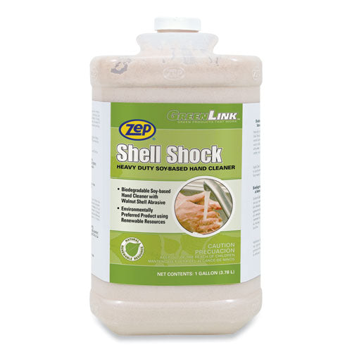 Shell Shock Heavy Duty Soy-based Hand Cleaner, Cinnamon, 1 Gal Bottle, 4/carton